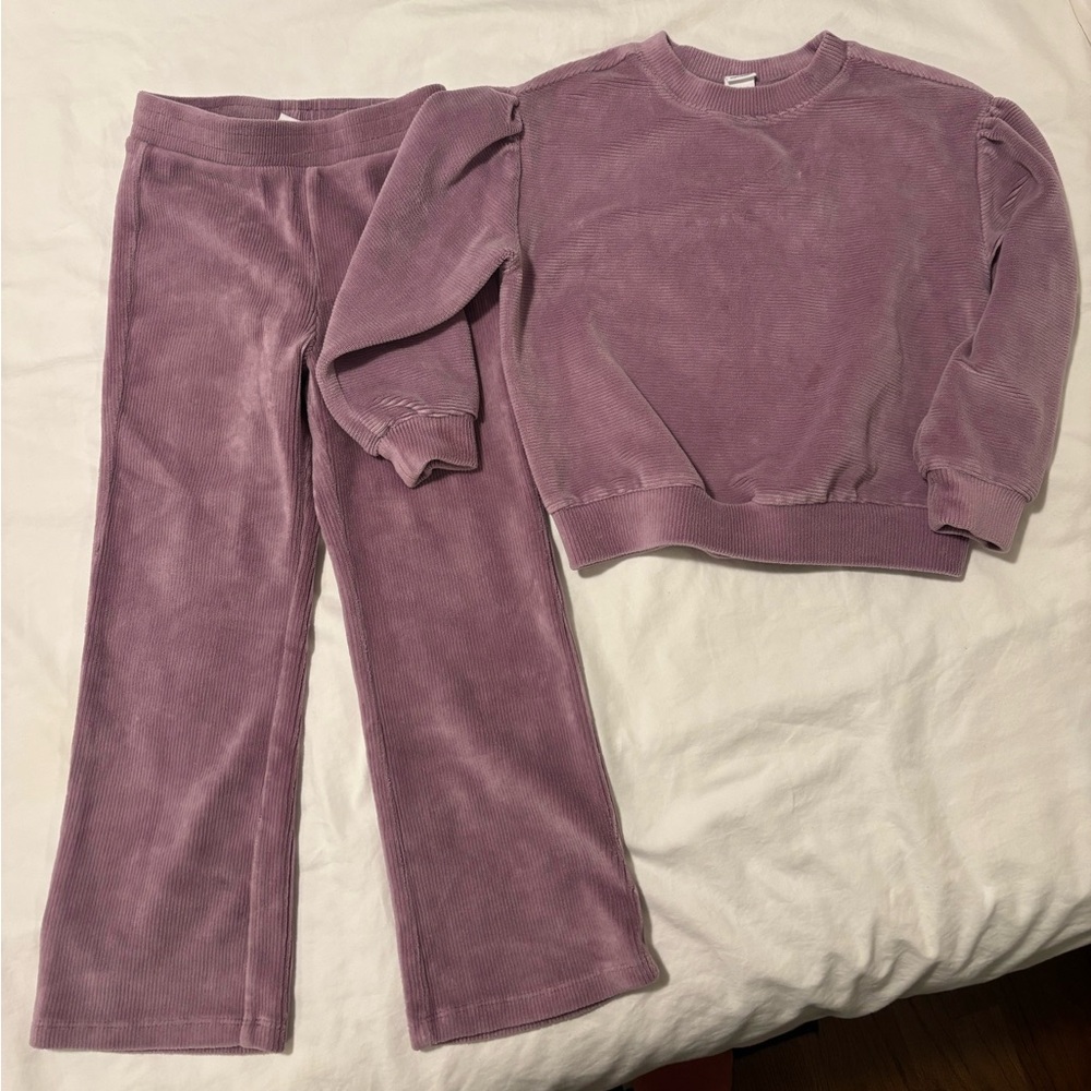Gap Size 5 Toddler Girls Purple Sweatsuit
